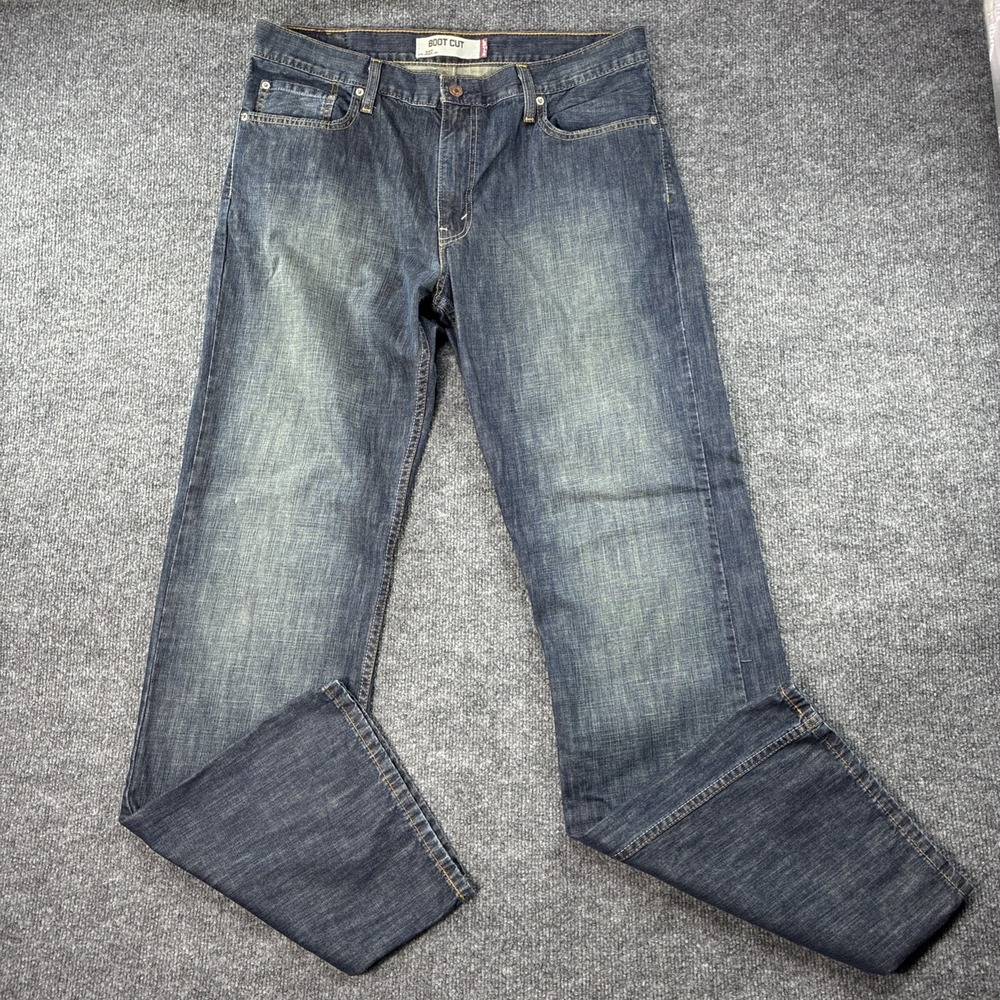 Y2K Levi's 527 Boot Cut Jeans Mens Sz 36x36 Blue Denim Medium Wash Cotton Cowboy